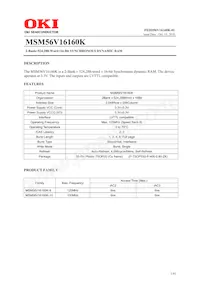 MSM56V16160K8T3K Datasheet Cover