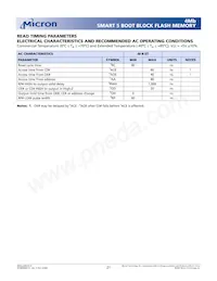 MT28F400B5WP-8 TET TR Datasheet Page 21