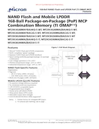 MT29C8G96MAZBADJV-5 WT Datasheet Cover