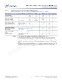 MT45W256KW16PEGA-70 WT TR Datasheet Page 18