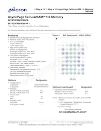 MT45W2MW16PAFA-85 WT Datasheet Cover