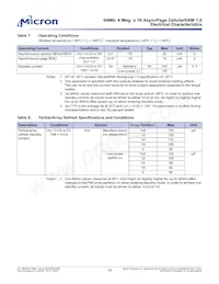 MT45W4MW16PCGA-70 L WT Datasheet Page 15