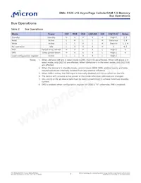 MT45W512KW16PEGA-70 WT TR Datasheet Pagina 7