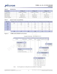 MT46V8M16P-5B:D TR Datasheet Page 2