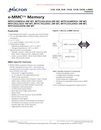 MTFC8GLDEA-1M WT TR Datasheet Cover