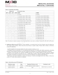 MX25L12855EMI-10G Datasheet Page 11
