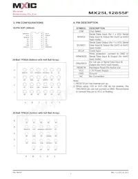 MX25L12855FXDI-10G Datasheet Page 7