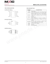 MX25L6445EZNI-10G Datasheet Page 8