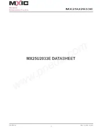 MX25U2033EZUI-12G Datasheet Copertura