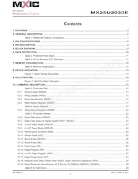MX25U2033EZUI-12G Datasheet Page 2