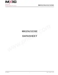 MX25U3235EZNI-10G Datasheet Cover