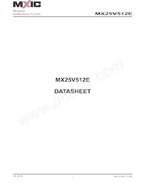 MX25V512EZUI-13G Datasheet Cover