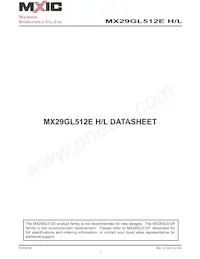 MX29GL512ELXFI-10Q數據表 封面