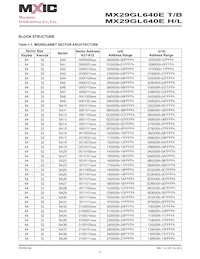 MX29GL640ETXEI-90G Datasheet Page 11