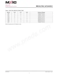 MX29LV040CQC-90G Datasheet Page 4
