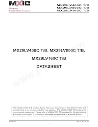 MX29LV800CTMI-55Q Datenblatt Cover