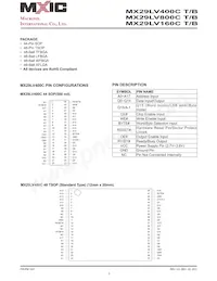 MX29LV800CTMI-55Q數據表 頁面 3