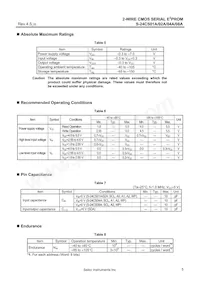 S-24CS08AFT-TB-1G數據表 頁面 5