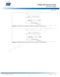 SST25VF040B-80-4I-S2AE-T數據表 頁面 13