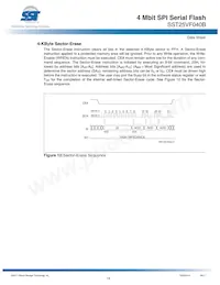 SST25VF040B-80-4I-S2AE-T Datasheet Pagina 15