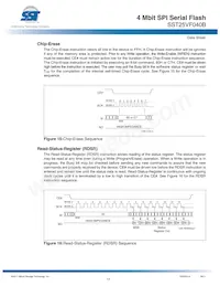 SST25VF040B-80-4I-S2AE-T Datasheet Page 17