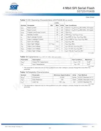 SST25VF040B-80-4I-S2AE-T Datasheet Page 23