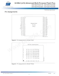 SST38VF6404B-70-5I-EKE-T Datenblatt Seite 4