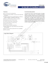 STK12C68-PF55 Datenblatt Cover