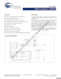 STK14D88-RF45I Datasheet Cover