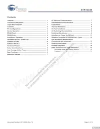 STK16C88-WF45I Datasheet Page 2