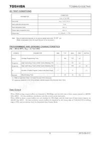 TC58NVG1S3ETAI0 Datasheet Page 6