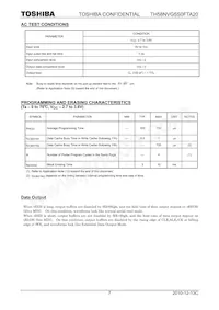TH58NVG5S0FTA20 Datasheet Page 7