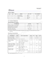 W24257S-70LL T/R Datasheet Page 2