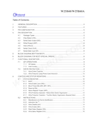 W25B40VSNIG T&R數據表 頁面 2