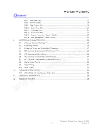W25B40VSNIG T&R數據表 頁面 3