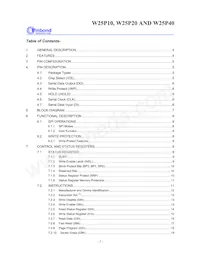 W25P40VSNIG T&R數據表 頁面 2