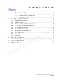 W25P40VSNIG T&R Datasheet Page 3