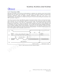 W25P40VSNIG T&R數據表 頁面 21