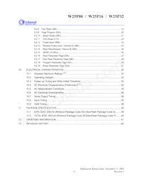 W25P80VSSIG T&R Datasheet Pagina 3