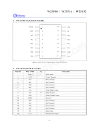 W25P80VSSIG T&R Datasheet Page 6