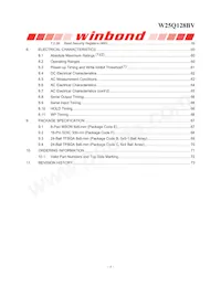 W25Q128BVFJP數據表 頁面 4