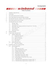 W25Q32DWSSIG TR數據表 頁面 2
