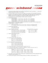 W25Q32DWSSIG TR Datasheet Page 22