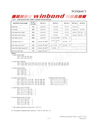 W25Q64CVZEIG數據表 頁面 21