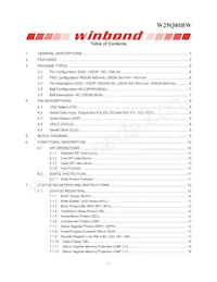 W25Q80BWBYIG TR數據表 頁面 2