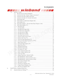 W25Q80BWBYIG TR數據表 頁面 3