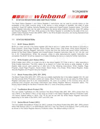 W25Q80BWBYIG TR Datasheet Page 12