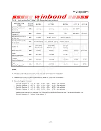 W25Q80BWBYIG TR Datasheet Page 20