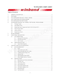 W25X20BVZPIG Datasheet Page 2