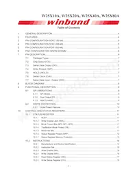 W25X80AVDAIZ Datasheet Page 2